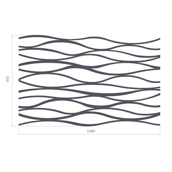 Decor perete, Art metal decoratiuni gri 4