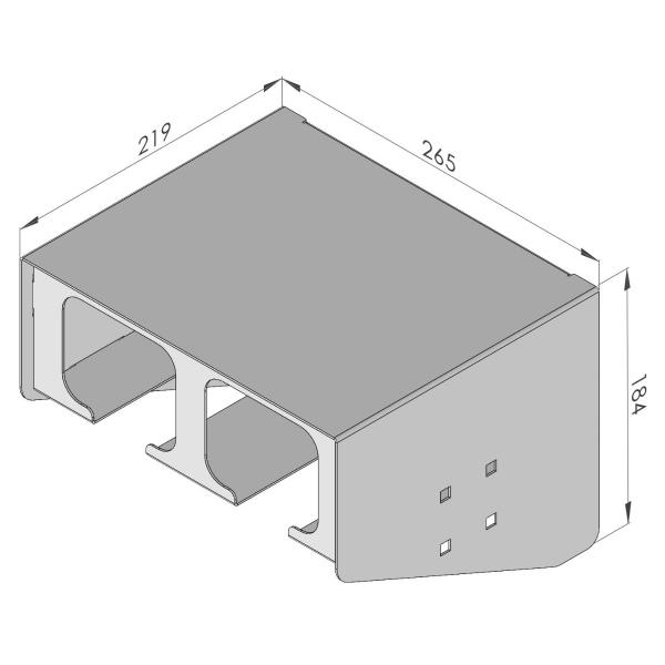 Organizator de scule electrice cu 2 locuri 2