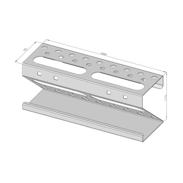 Suport multifunctional de perete pentru unelte cu 19 locuri 2