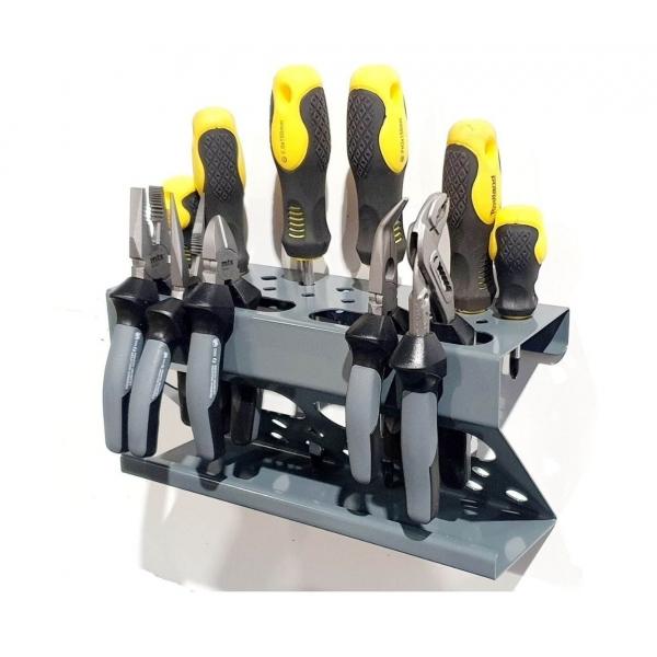 Suport multifunctional de perete pentru unelte cu 19 locuri 1