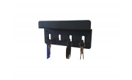 Suport chei 4 agatatoare cu raft 25x12 cm, Antracit 3