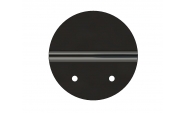 Set 3 agatoare rotunda diametru 60 mm, otel, negru
