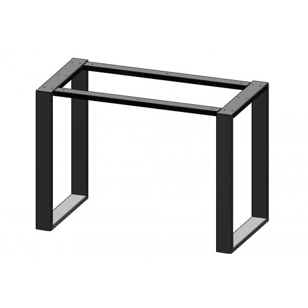 Set 2 picioare masa, Profil lat Metal 80x20 mm , Vopsire in camp electrostatic, Negru mat, 72x50x8 cm 1