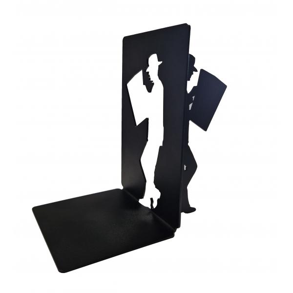 Suport de carte Man Reading, Otel, 180 x 110 mm, Negru mat 2